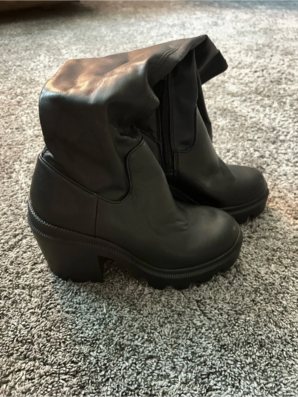 Steve Madden Roxanna Platform Knee-High Boots in Black